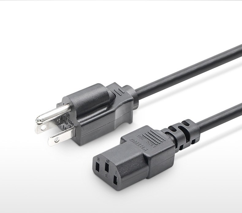 Dây nguồn 3 chân chuẩn UL, Dây nguồn C13 chuẩn 3 chân hãng Novalink lõi 3x 1.31mm dài 1.5m MÃ NV-53003